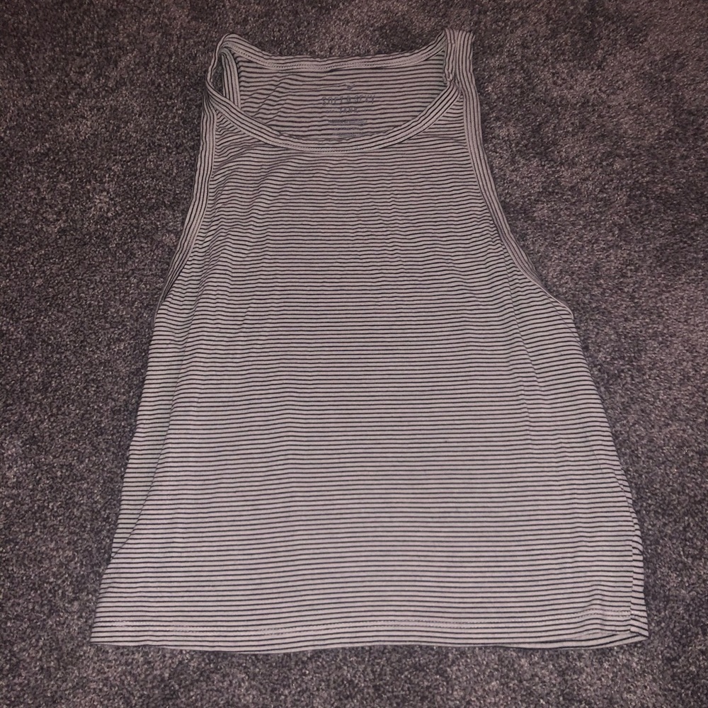 Striped American Eagle Crop Top